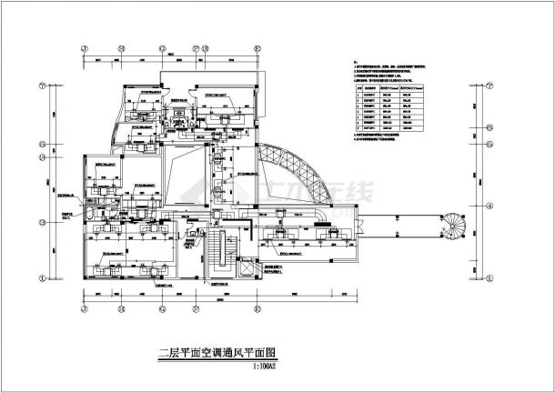 深圳某四层别墅多联机空调系统设计方案图纸-图二