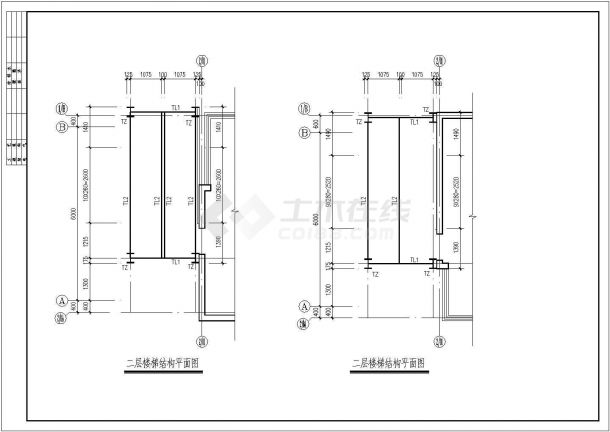 某地商办楼电梯井道钢结构设计施工图-图二