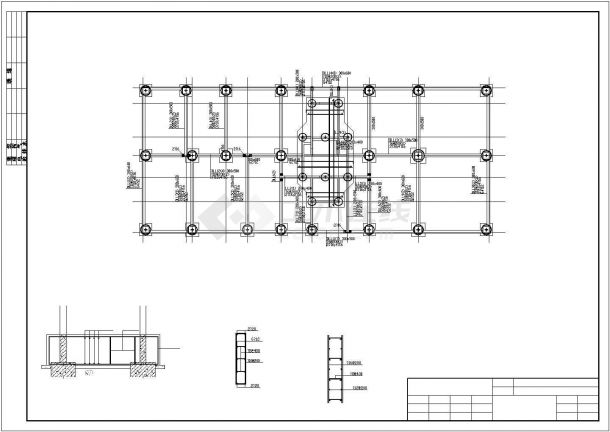 某地小高层框支剪力墙结构住宅楼结构设计施工图-图一