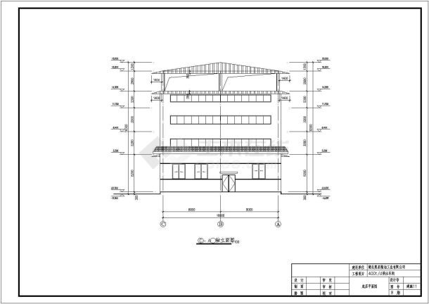 某大型炼油厂多层车间建筑设计施工图-图二