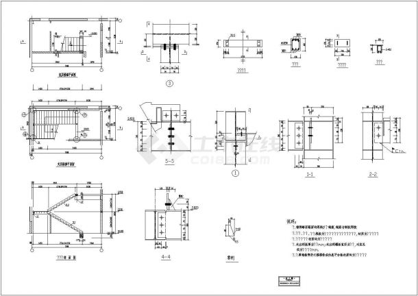 比较常用的各种类型楼梯设计构造详图-图二