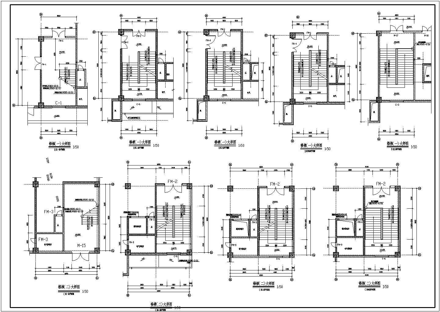 大型商场建筑结构施工设计图纸方案