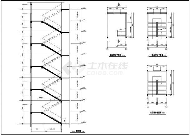 邓桥商业城建筑结构施工设计方案图纸-图二