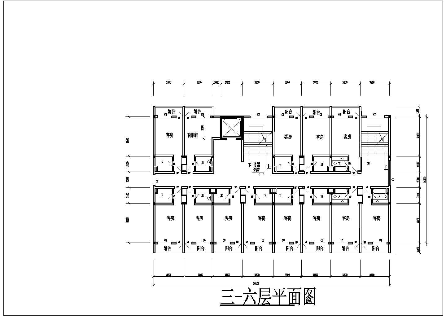 单位院内宾馆建筑结构施工设计方案图纸