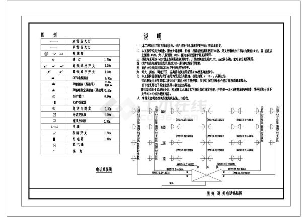 街面房全套电气设计施工平面CAD图-图一