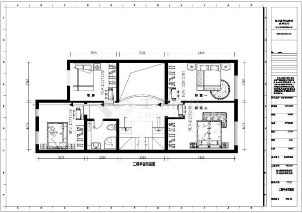 某别墅多联机空调CAD施工设计图纸-图二