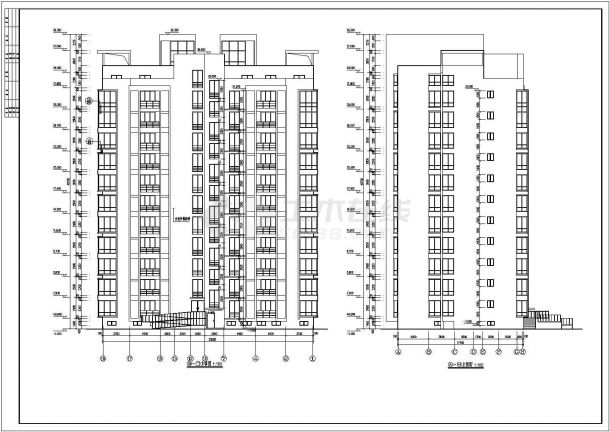 某地11层剪力墙结构住宅楼建筑设计方案图-图一