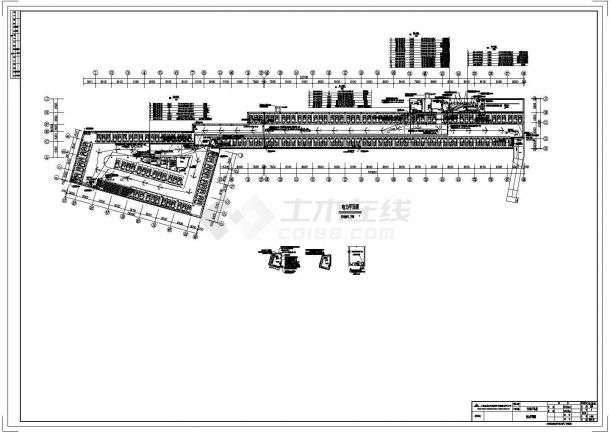 上海某一层的小型地下车库电气设计施工图-图二