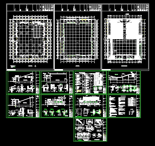 农贸市场建筑施工图_图1