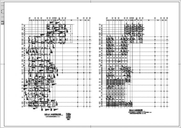 都江堰某框架结构厂房结构施工图纸_图1