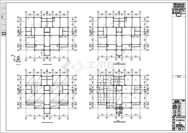 【江西】九江星子县地上12层框剪结构住宅楼建筑结构施工图-图一