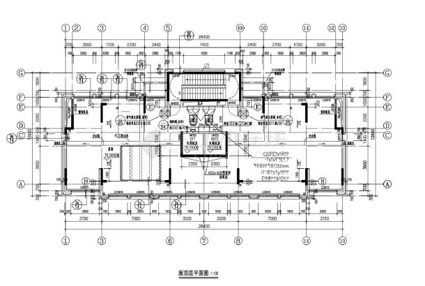 057 户型 二梯而户。三房两厅二卫。.平面矩型28x12。底部架空。梯靠北。28层带立面剖面CAD图.dwg-图二