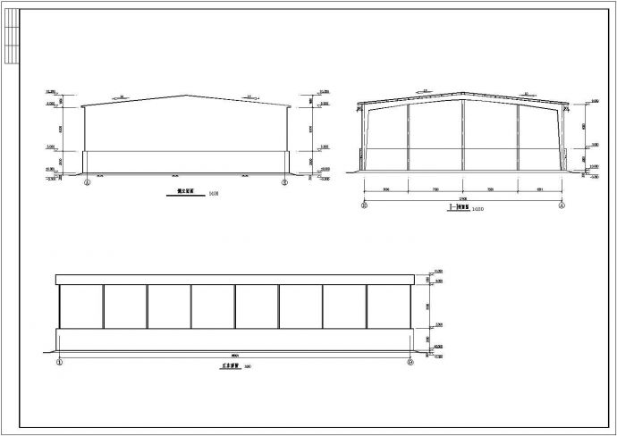 某地区17米跨轻型门式刚架结构施工图_图1