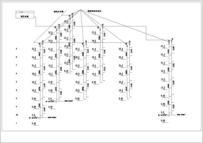 上海某大酒店全套电气设计施工方案CAD图纸_图1
