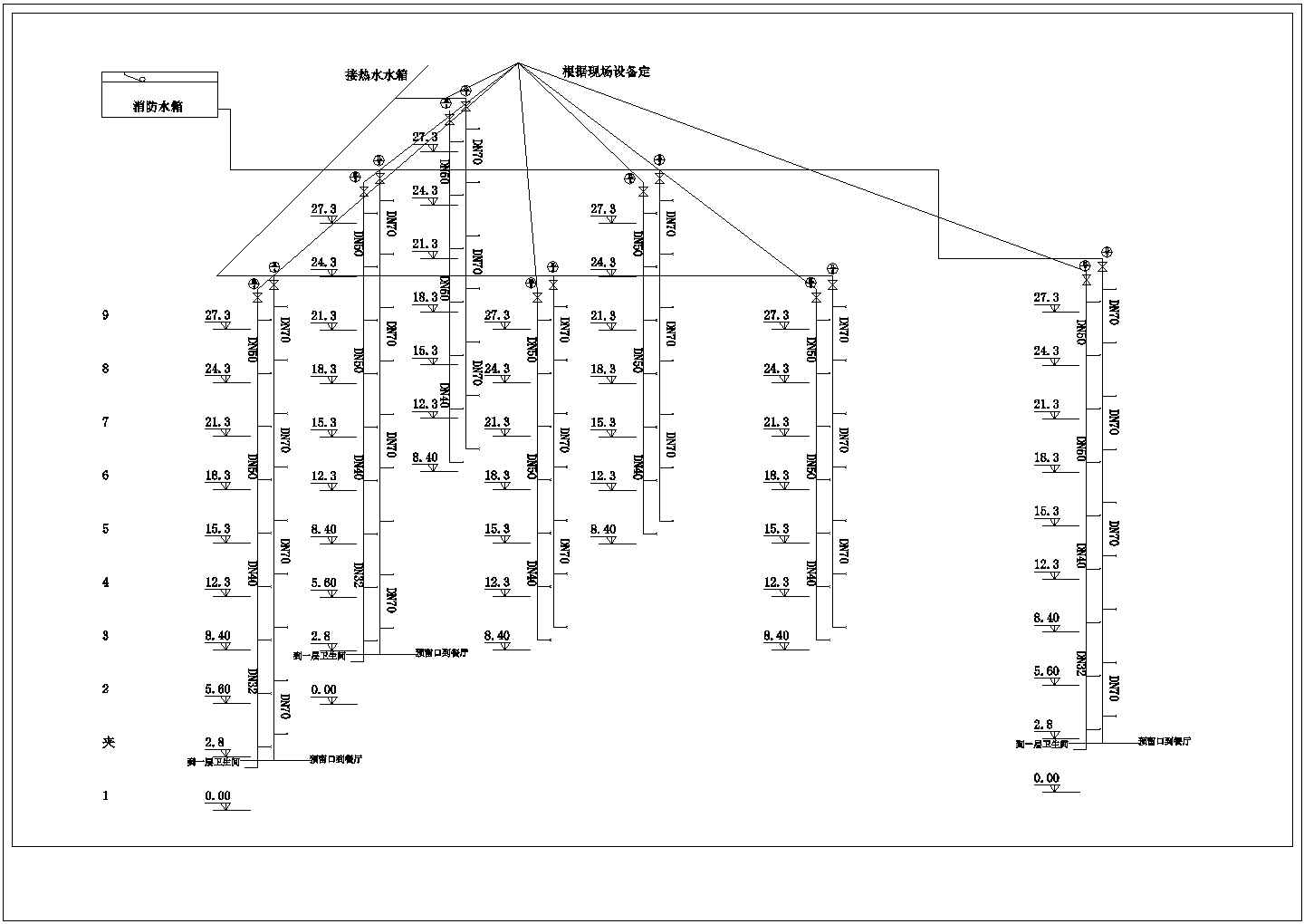 上海某大酒店全套电气设计施工方案CAD图纸