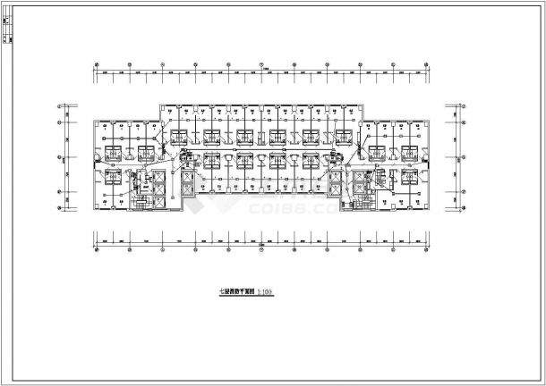 星级大饭店消防电气设计方案全套CAD图纸-图二