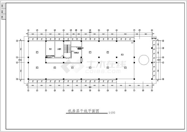 某综合酒店全套电气cad施工图纸-图一