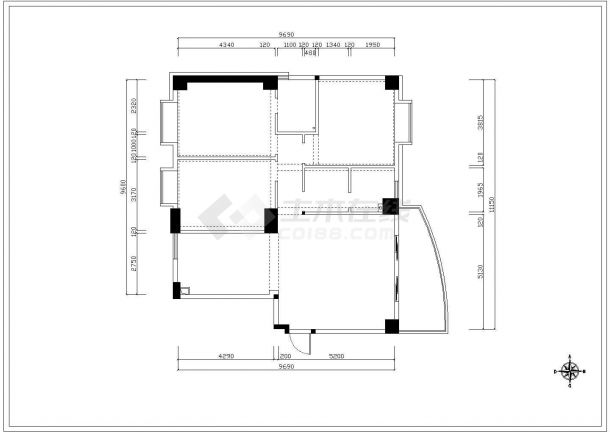 石狮市高层剪力墙结构住宅室内装修设计施工图-图一