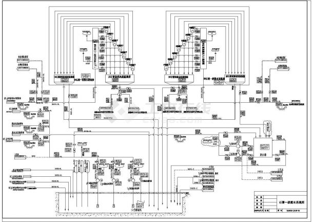 电厂600MW发电机组烟气脱硫全套工艺图纸-图一