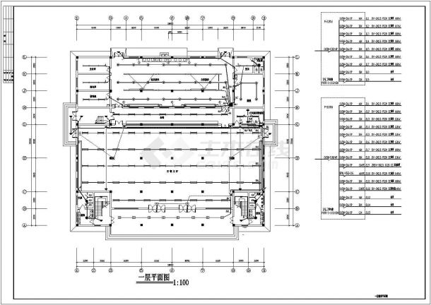 食堂电气设计及施工方案全套CAD详图-图一