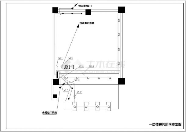 岳阳某餐厅装饰全套电气cad施工图-图一