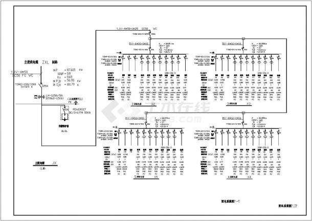 福建联通东山办公楼电气设计方案全套CAD图纸-图一