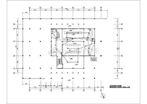 某俱乐部全套电气CAD施工设计图纸-图一