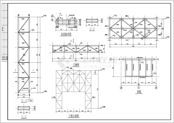 奇瑞4s店建筑方案cad施工图-图一