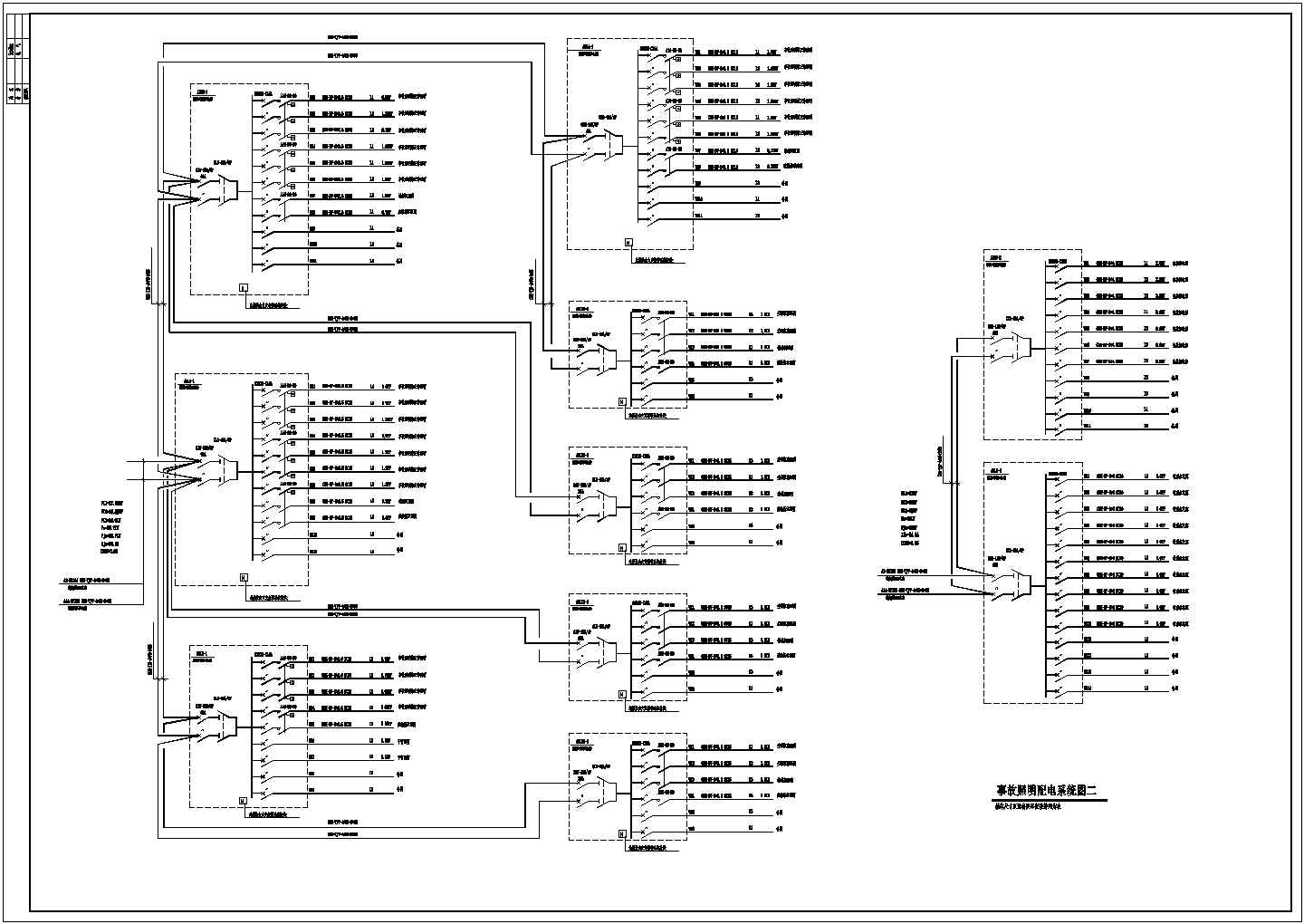 地下商场电气设计方案及施工全套CAD图纸