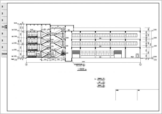 某地四层框架结构厂房建筑设计施工图_图1