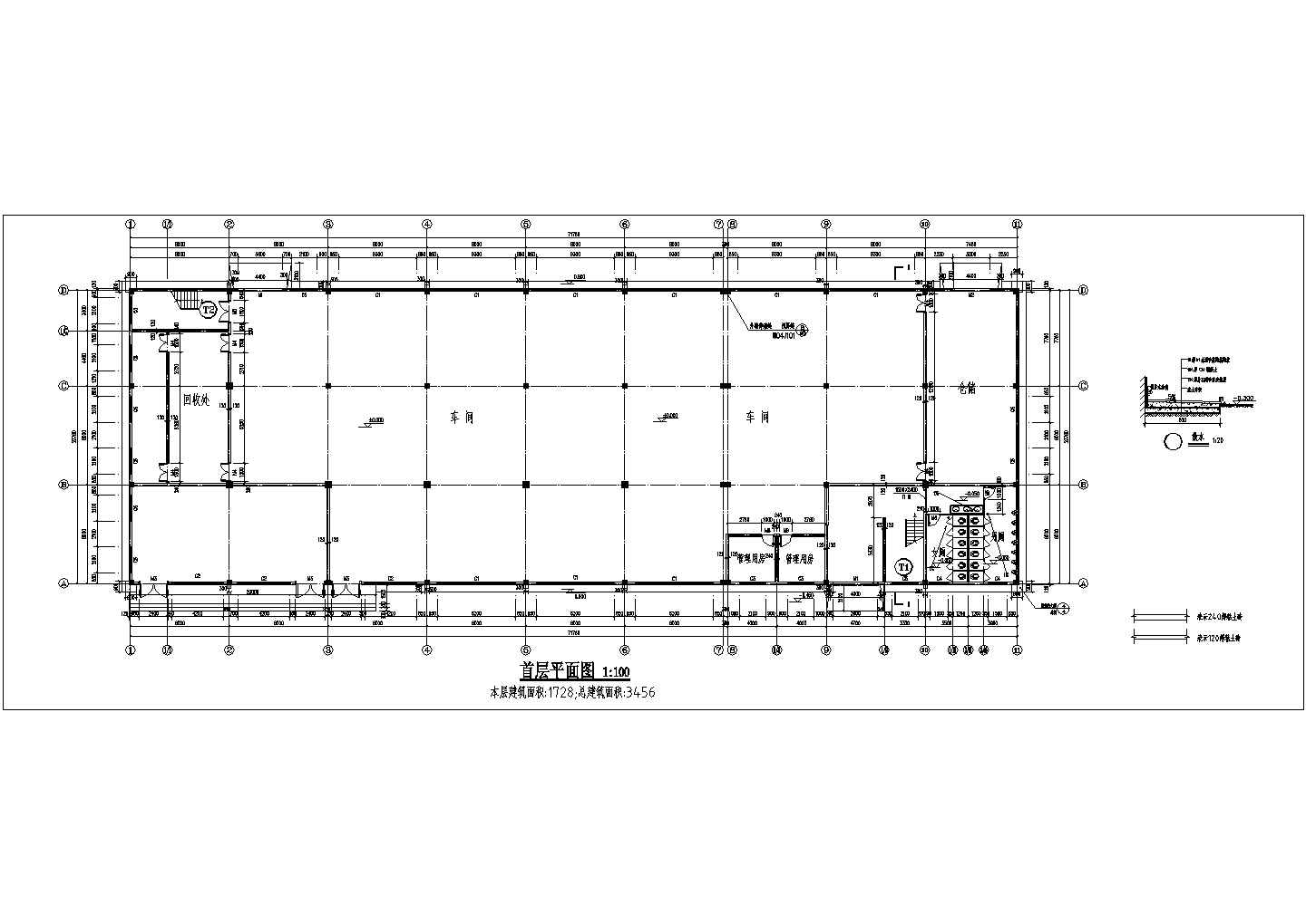 工业产业园厂房建筑平面图（全集）