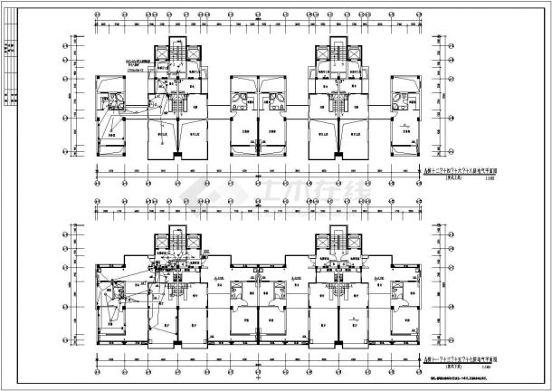 住宅电气系统设计方案及施工方案全套CAD图纸-图二