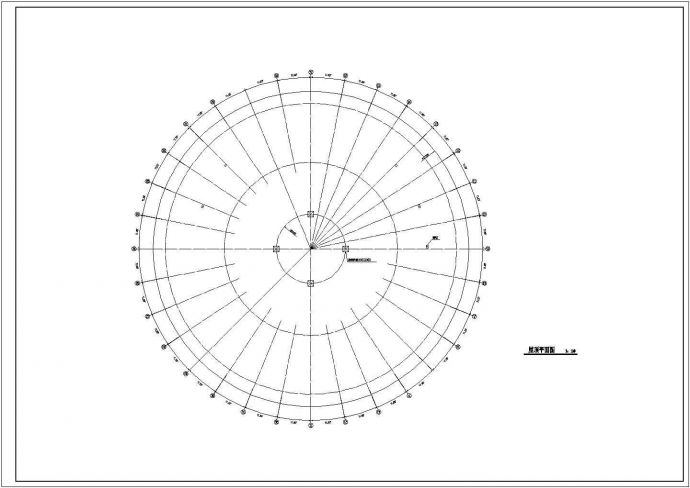 圆形会议室建筑室内施工装修cad设计图例_图1