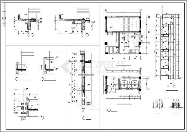 某地框架结构多层酒店建筑设计图-图一