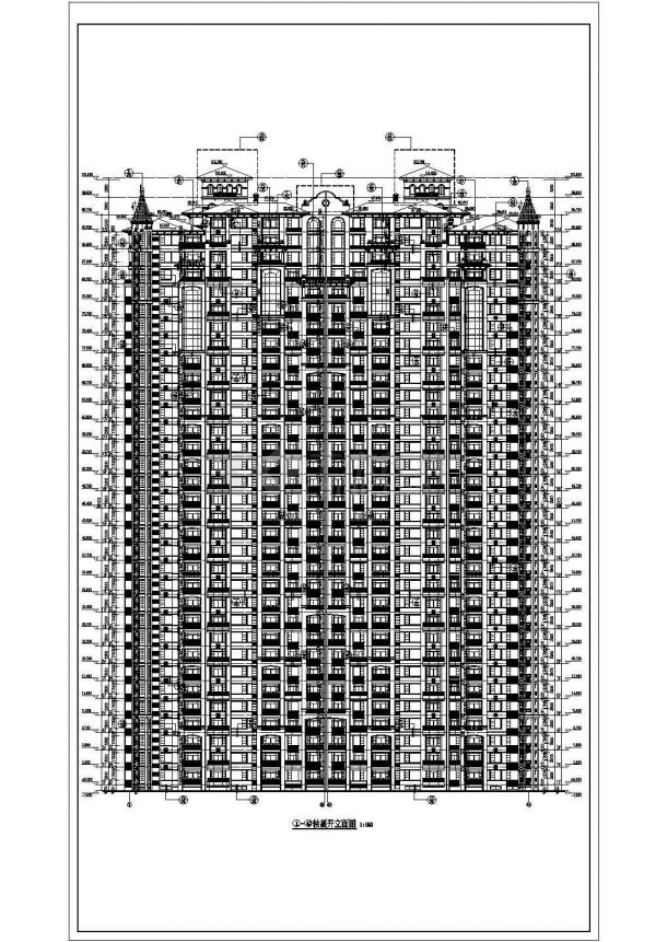 某地三十三层剪力墙结构住宅建筑施工图-图一