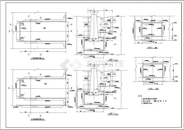 某大型水库工程整套CAD设计施工图-图二