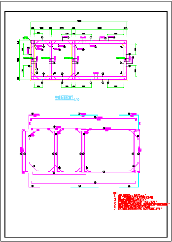 某地下三仓综合管廊标准断面结构施工图_图1