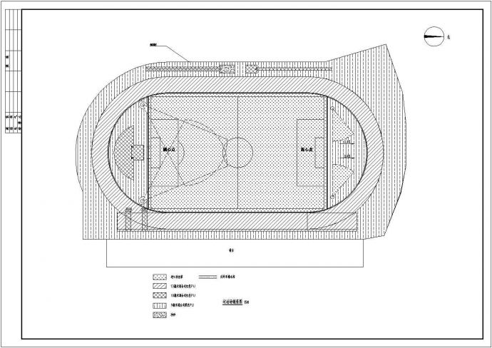 某学校体育场（田径）全套建筑设计施工图_图1