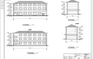 某地3层框架结构食堂结构设计施工图（含建筑设计）