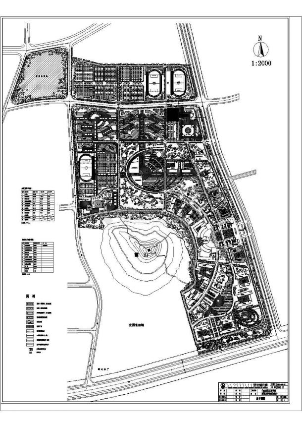 山东建筑大学新校区详细规划设计图-图一