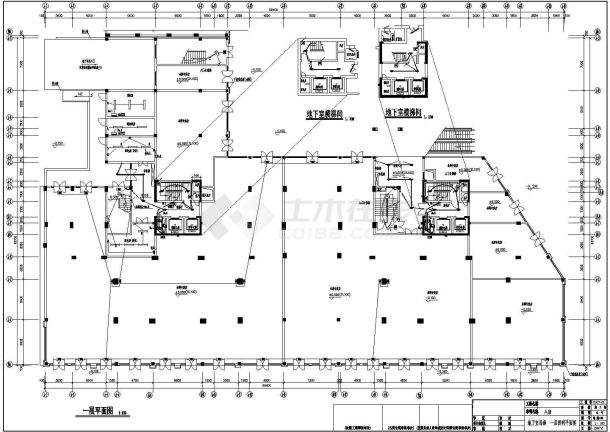 某小区经典电气内部CAD设计施工图纸-图二