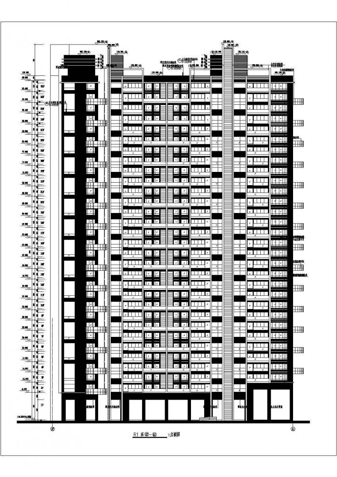 深圳中信红树湾31层框架结构住宅楼建筑设计施工图_图1