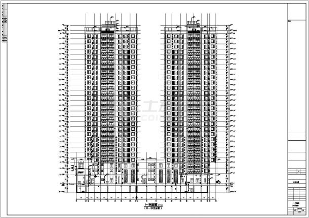 某地28层框剪结构商住楼建筑设计方案图-图一
