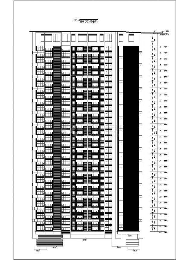 深圳三十二层框架结构住宅楼建筑设计施工图-图一