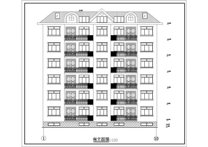 某地区住宅楼建筑cad施工设计图纸_图1