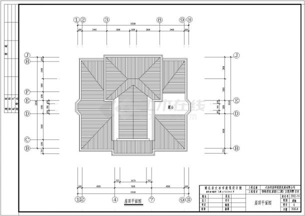 别墅cad全套结构施工工程设计图的图纸-图二
