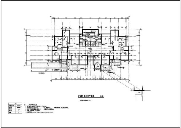 某城市高层住宅楼建筑cad施工图纸-图一