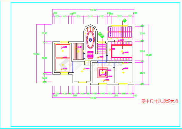 某地精品框架结构别墅装饰设计施工图-图二