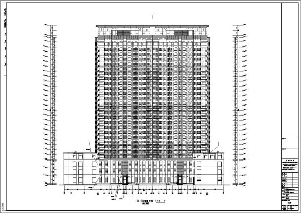 江西上饶市28层商住楼建筑设计方案图-图二