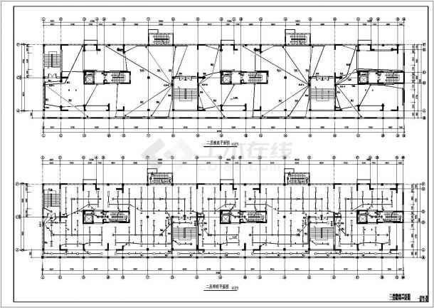 十一层商住宅楼强弱电气设计CAD施工图-图一